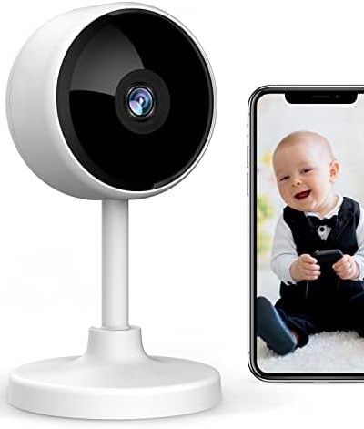 Indoor Camera, Cameras for Home Security with Night Vision, Pet Camera with Phone App, 1080P Indoor Security Camera, Motion Detection, 2-Way Audio, WiFi Camera Home Camera Compatible with Alexa