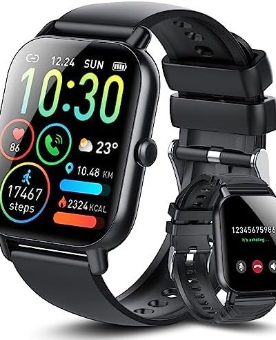 Ddidbi Smart Watch for Men Women(Answer/Make Calls), 1.85" HD Touch Screen Fitness Watch with Sleep Heart Rate Monitor, 112 Sports Modes, IP68 Waterproof Activity Trackers Compatible with Android iOS